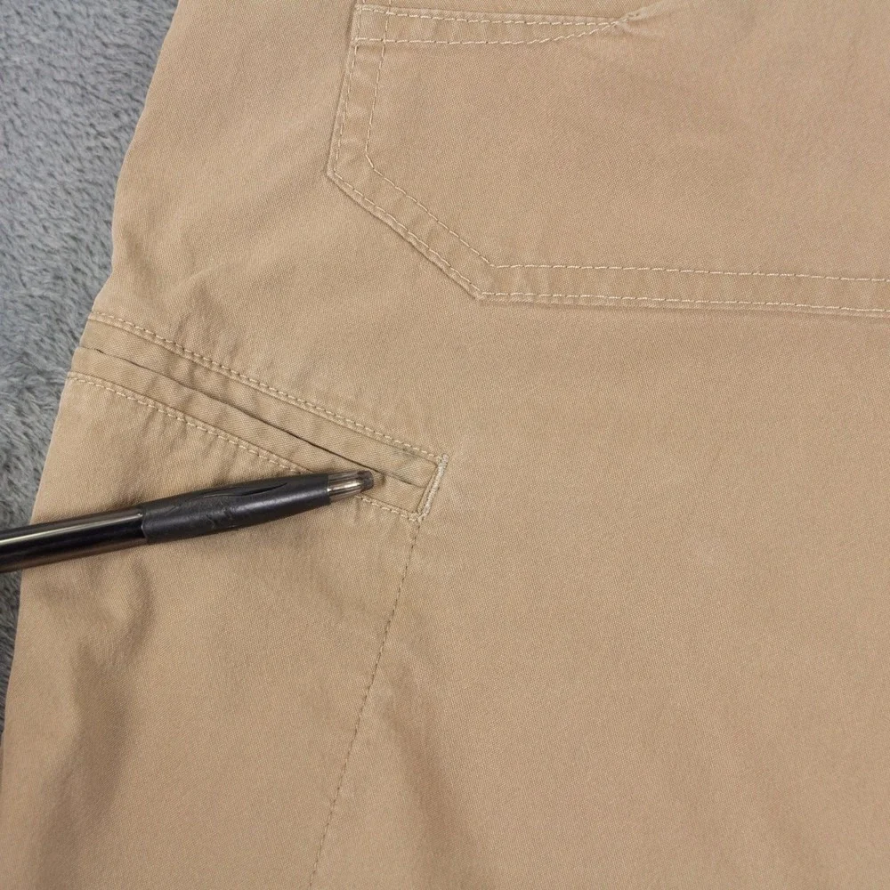 Kuhl Radikl Shorts Cargo Hiking Mens 34 Khaki Cotton Blend Stretch Tech # 5068
